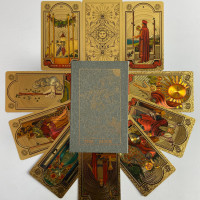 Карти Таро Rider Waite Gold Foil Tarot золоті з тисненням англійською