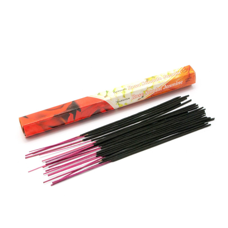 Вугільні пахощі Darshan Rose Sandal Jasmine (Троянда, Сандал, Жасмін)