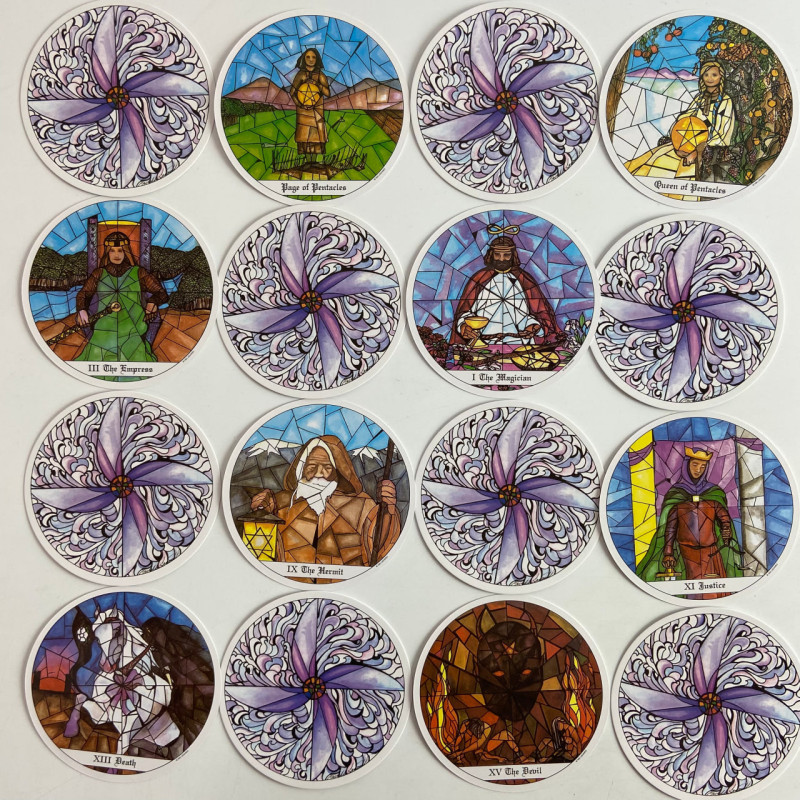 Карты Таро Tarot of the Cloisters «Монастыри», круглая колода в стиле Уэйта