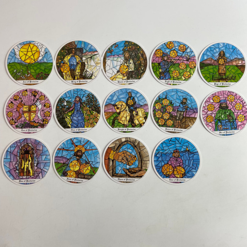Карты Таро Tarot of the Cloisters «Монастыри», круглая колода в стиле Уэйта