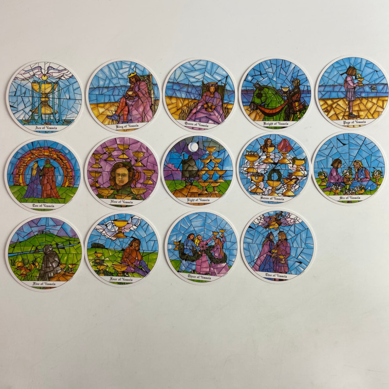 Карты Таро Tarot of the Cloisters «Монастыри», круглая колода в стиле Уэйта