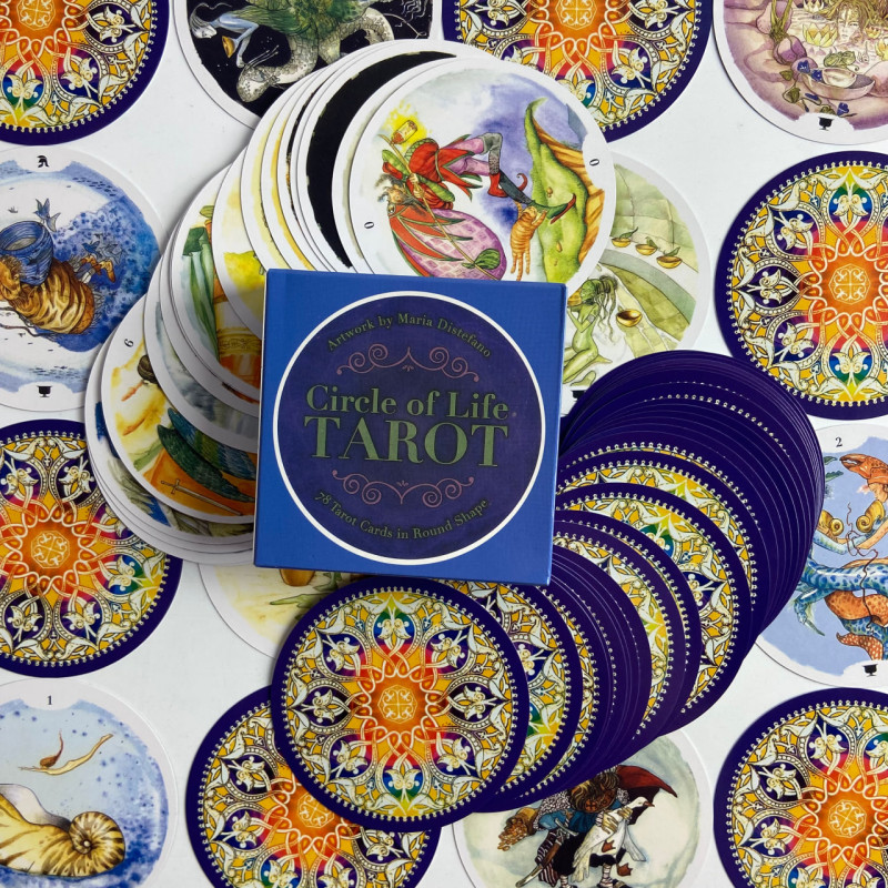 Карти Таро Circle of Life Tarot Коло життя кругла колода англійською