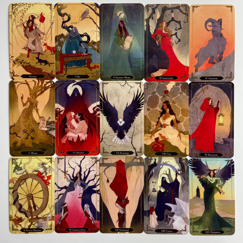 Таро Dark Wood Tarot «Тёмный лес», украинская версия, стиль RWS