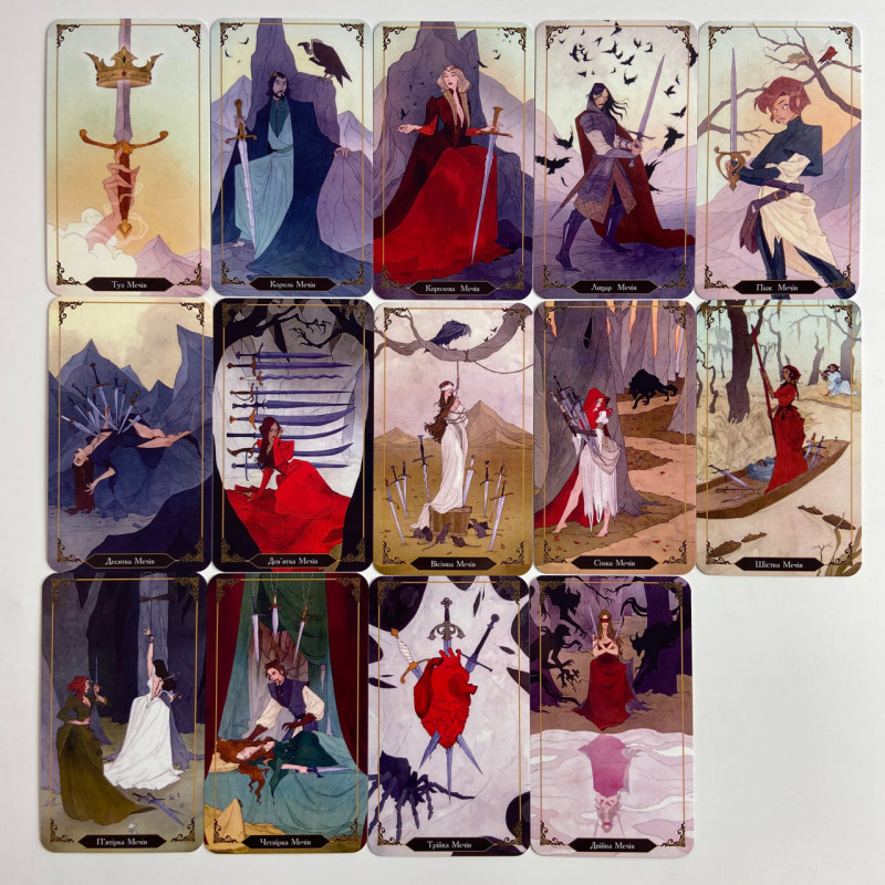 Таро Dark Wood Tarot «Тёмный лес», украинская версия, стиль RWS