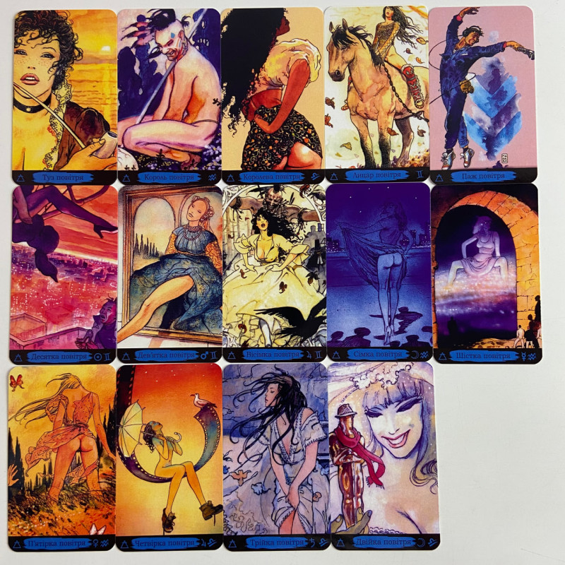 Карти Таро Манара Erotic Tarot of Manara українською версія еротична колода