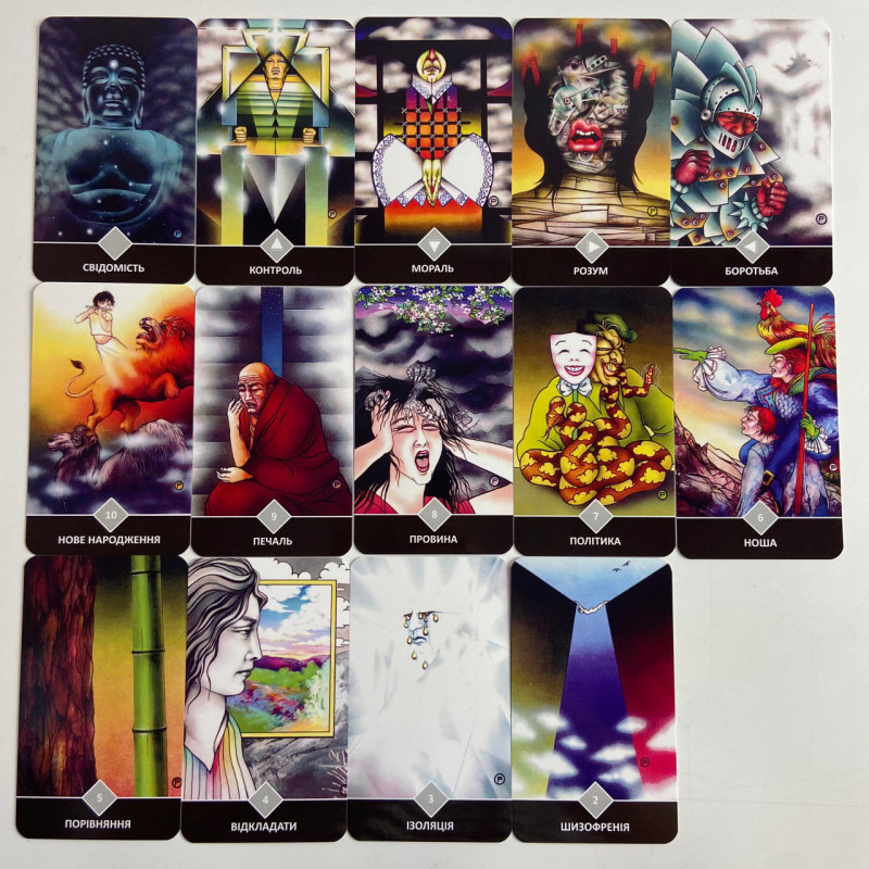 Карты Таро Ошо Дзен Osho Zen Tarot украинская версия колода для медитации