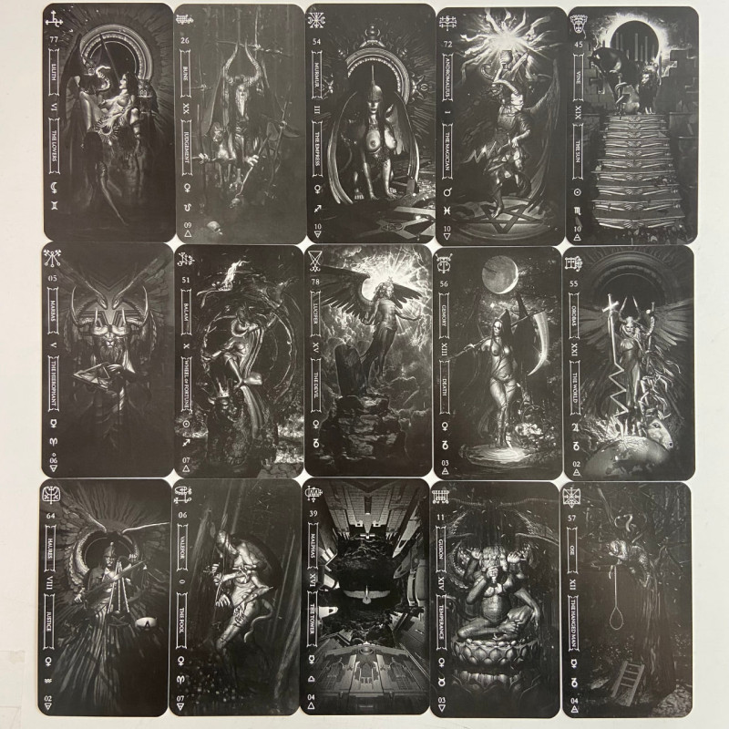 Карты Таро Goetia Tarot in Darkness Тёмное Таро Гоетия Фабио Листрани