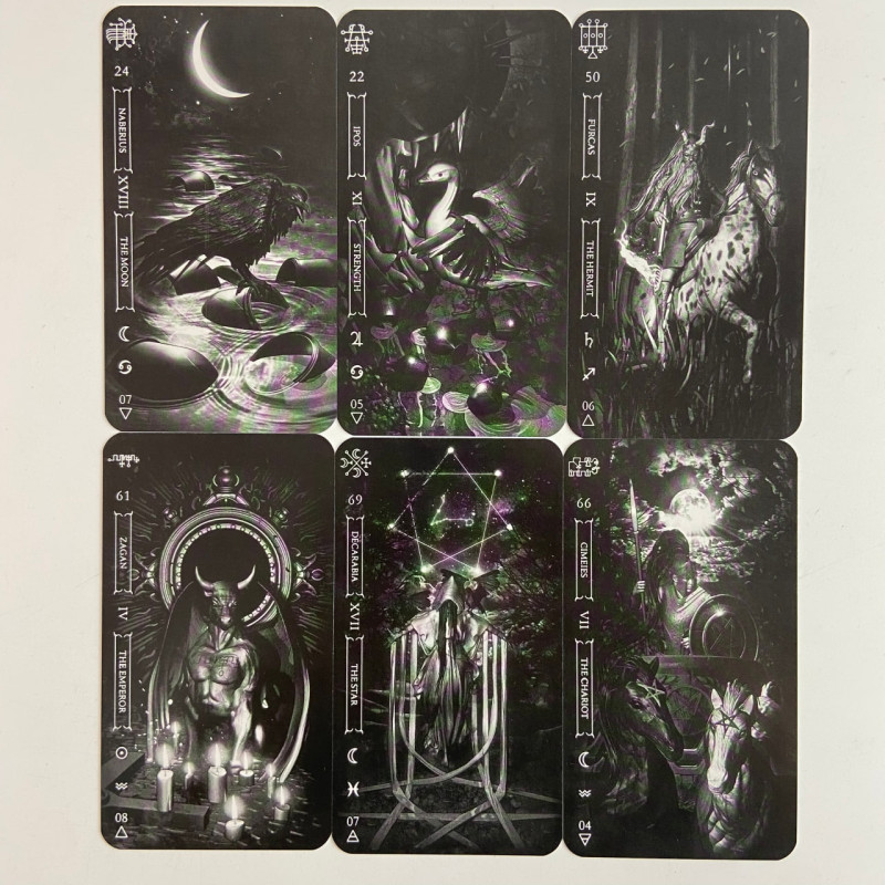 Карты Таро Goetia Tarot in Darkness Тёмное Таро Гоетия Фабио Листрани