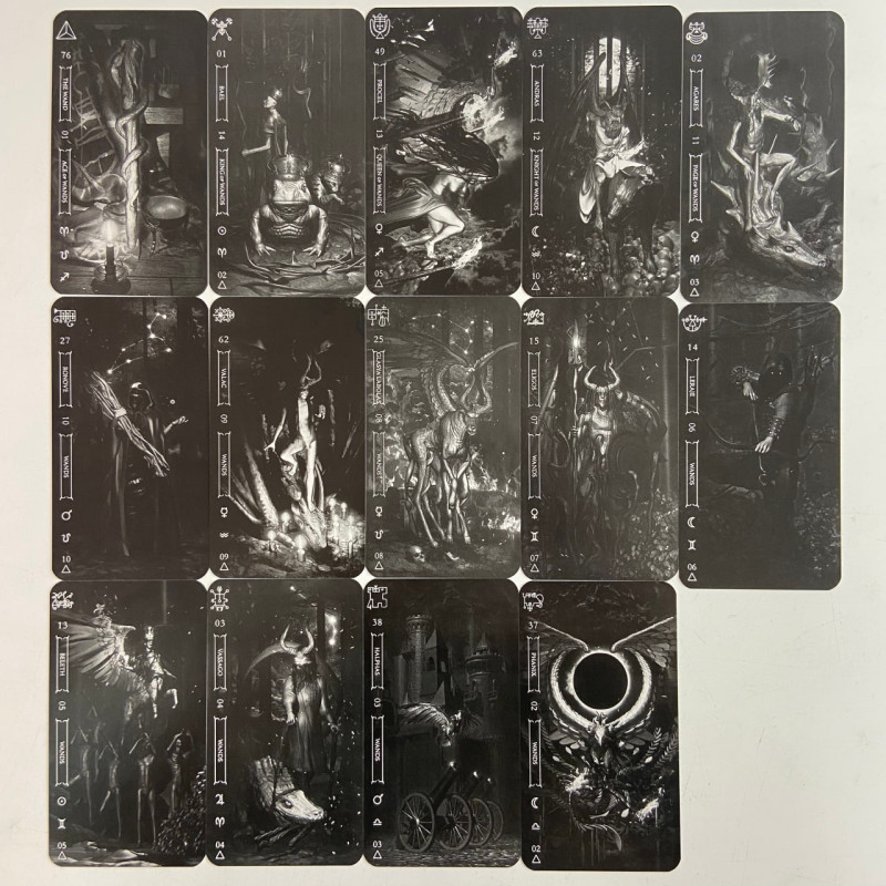 Карты Таро Goetia Tarot in Darkness Тёмное Таро Гоетия Фабио Листрани