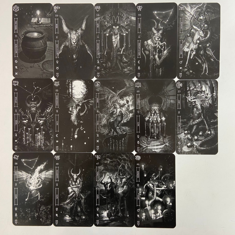 Карты Таро Goetia Tarot in Darkness Тёмное Таро Гоетия Фабио Листрани