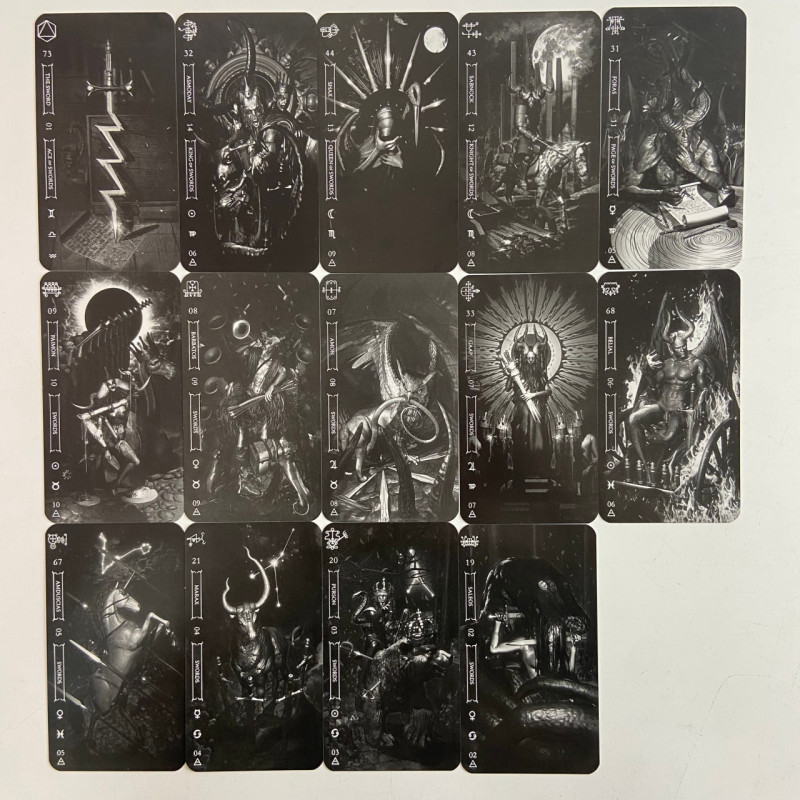 Карты Таро Goetia Tarot in Darkness Тёмное Таро Гоетия Фабио Листрани