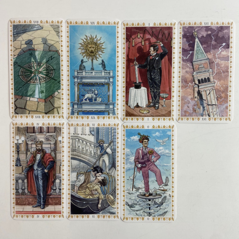 Романтические карты Таро в викторианском стиле, акварельная колода без подписей