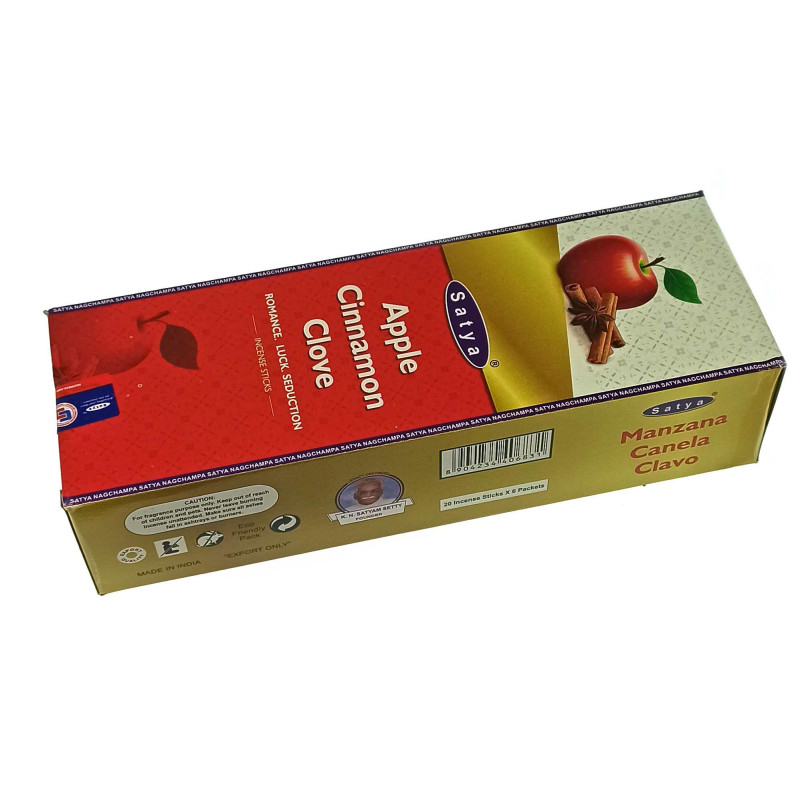 Пилкові пахощі Satya Masala Apple Cinnamon Clove ароматичні палички яблуко кориця гвоздика
