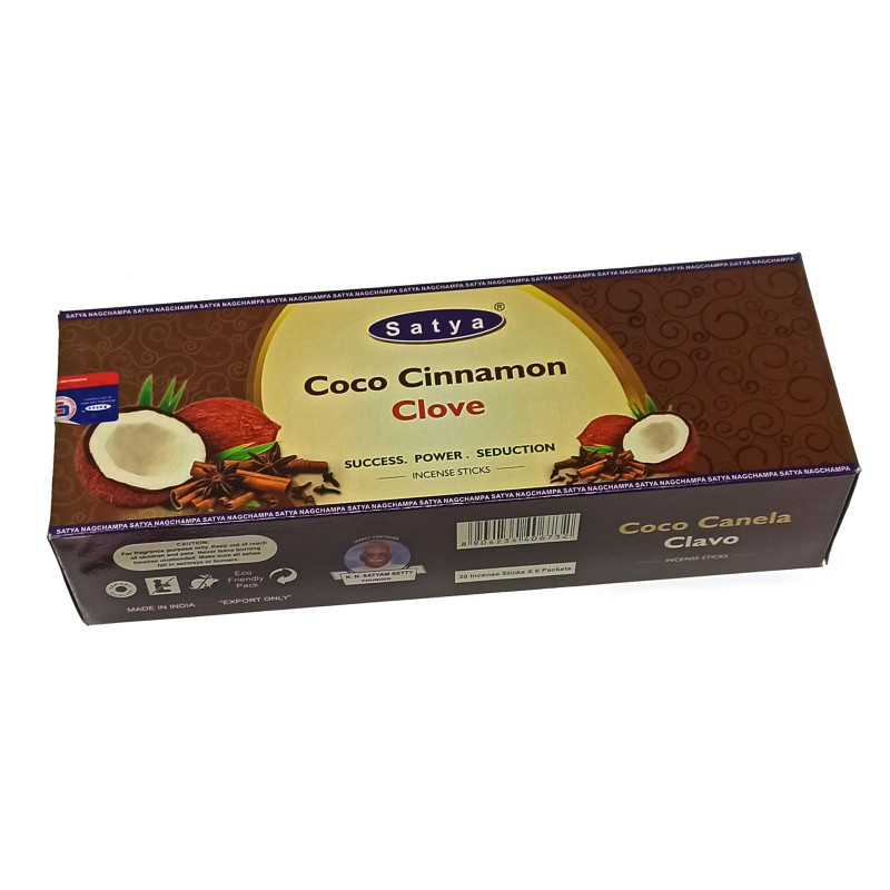 Пилкові пахощі Satya Masala Cinnamon Coconut Clove ароматичні палички Кориця Кокос Гвоздика