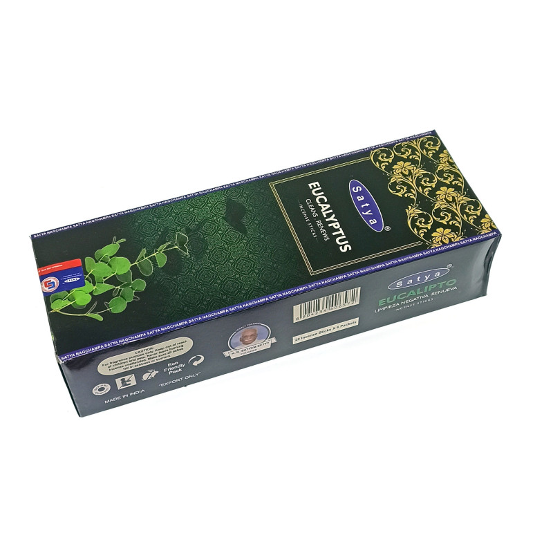 Пахощі ароматичні палички Satya Masala Eucalyptus (Евкаліпт) пилкові