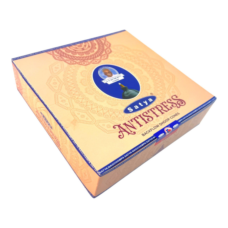 Арома-конуси зворотного потоку Satya Antistress Backflow Dhoop Cones проти стресу