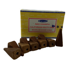 Арома-конуси backflow Satya Nag Champa Californian White Sage (біла шавлія)
