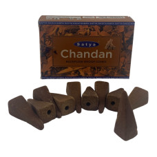 Арома-конуси зворотного потоку Satya Chandan Сандалове дерево backflow dhoop cones