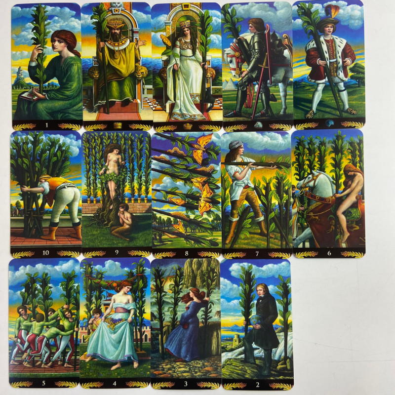 Карти Таро Прерафаелітів Preraphaelite Tarot у системі Уейта без підписів
