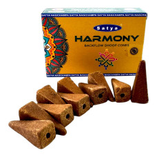 Арома-конуси зворотного потоку Satya Harmony Backflow Dhoop Cones аромат масала квітковий
