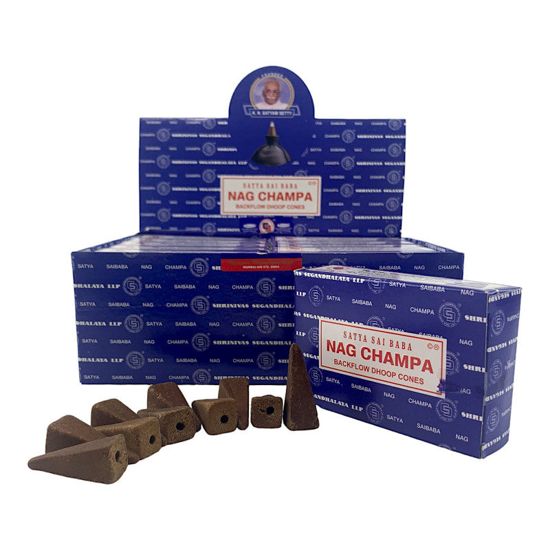 Арома-конуси backflow Satya Nag Champa пахощі зі зворотним потоком