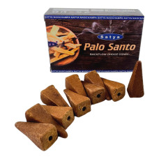 Арома-конуси зворотного потоку Palo Santo Satya Backflow Dhoop Cones Священне Дерево