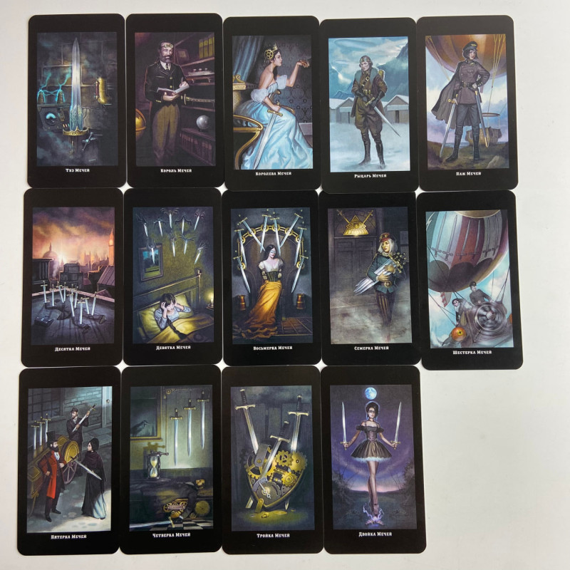 Подарунковий набір Таро Вікторіанське Steampunk Tarot Барбара Мур книга і карти
