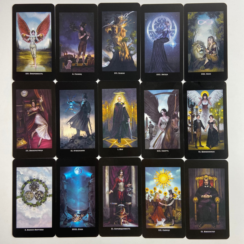 Подарунковий набір Таро Вікторіанське Steampunk Tarot Барбара Мур книга і карти