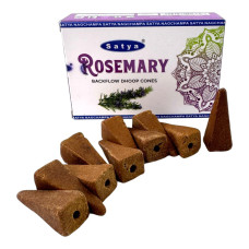 Арома-конуси зі зворотним потоком Satya Rosemary Backflow Dhoop Cones розмарин