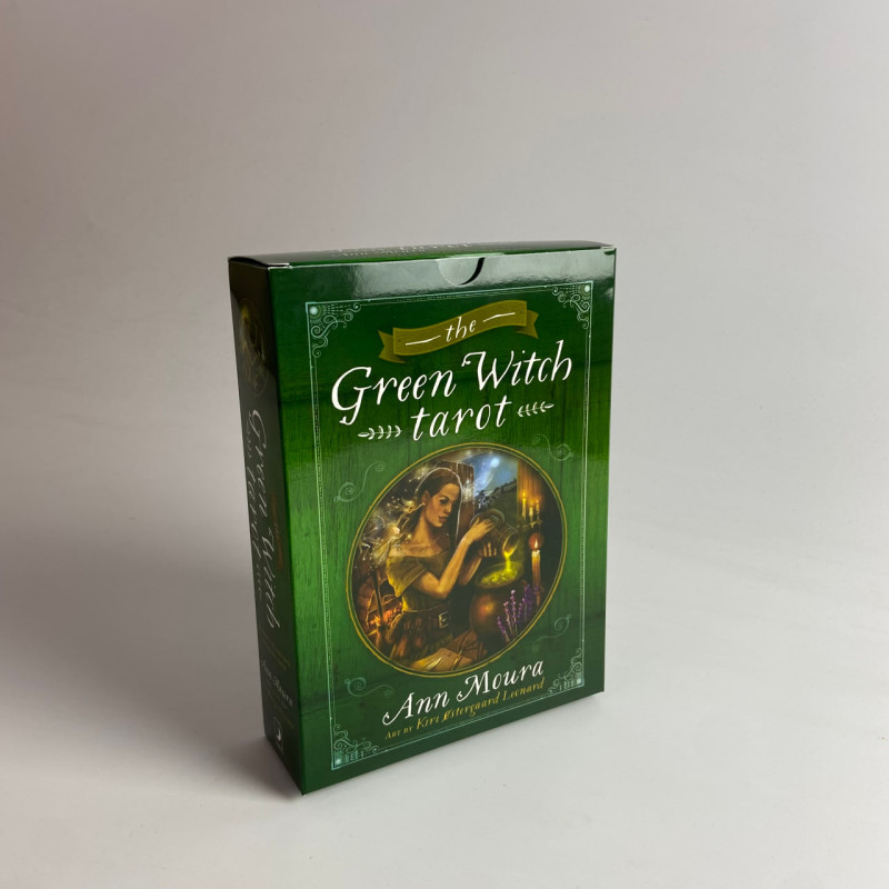 Подарунковий набір Таро The Green Witch Tarot Зеленої відьми книга і карти
