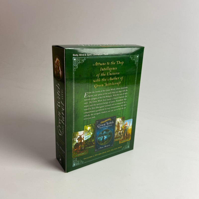 Подарунковий набір Таро The Green Witch Tarot Зеленої відьми книга і карти