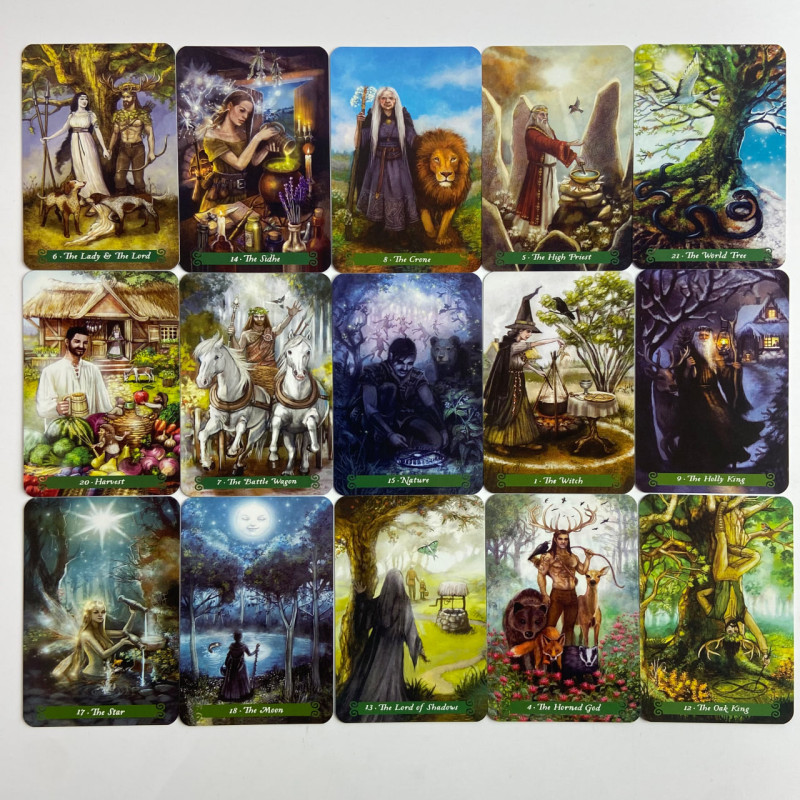 Подарунковий набір Таро The Green Witch Tarot Зеленої відьми книга і карти