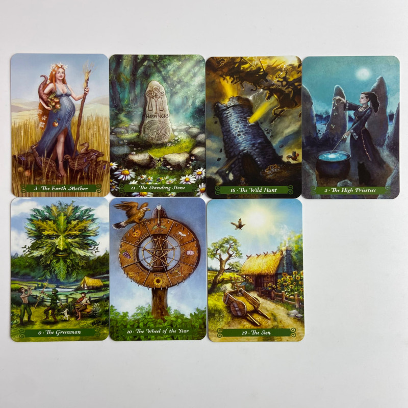 Подарунковий набір Таро The Green Witch Tarot Зеленої відьми книга і карти