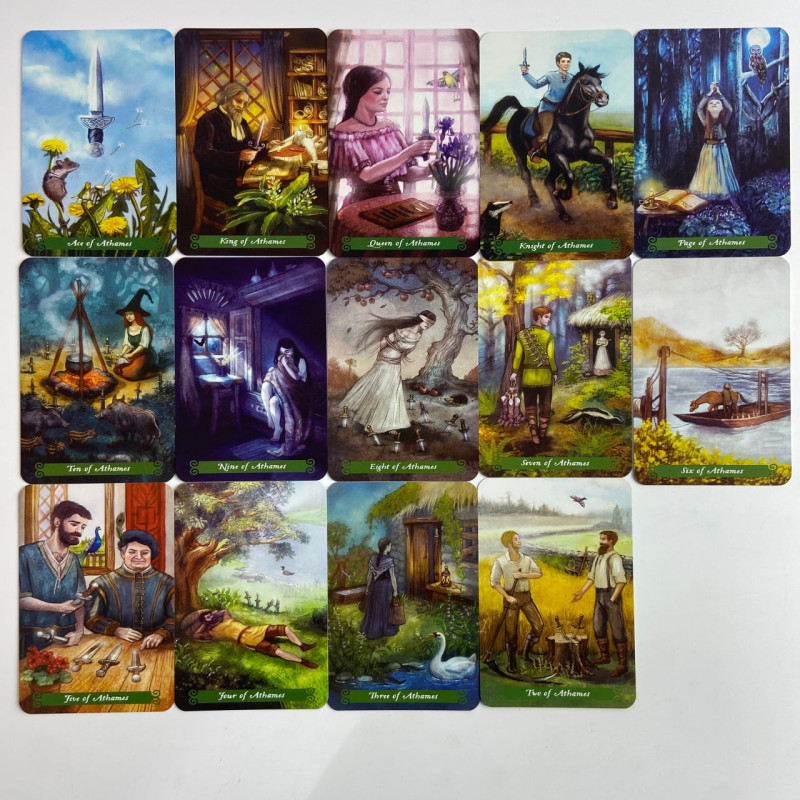 Подарунковий набір Таро The Green Witch Tarot Зеленої відьми книга і карти