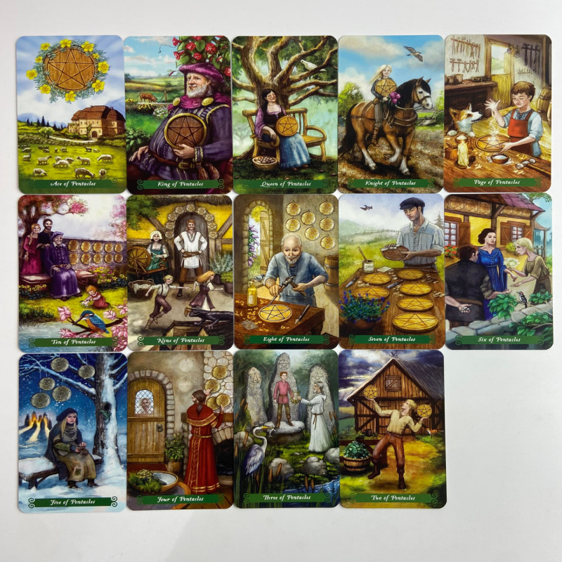 Подарунковий набір Таро The Green Witch Tarot Зеленої відьми книга і карти