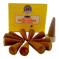 Пахощі арома-конуси Satya Seven Chakra Nag Champa масала dhoop cones