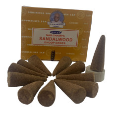 Пахощі арома-конуси Satya Masala Sandalwood Nag Champa dhoop cones