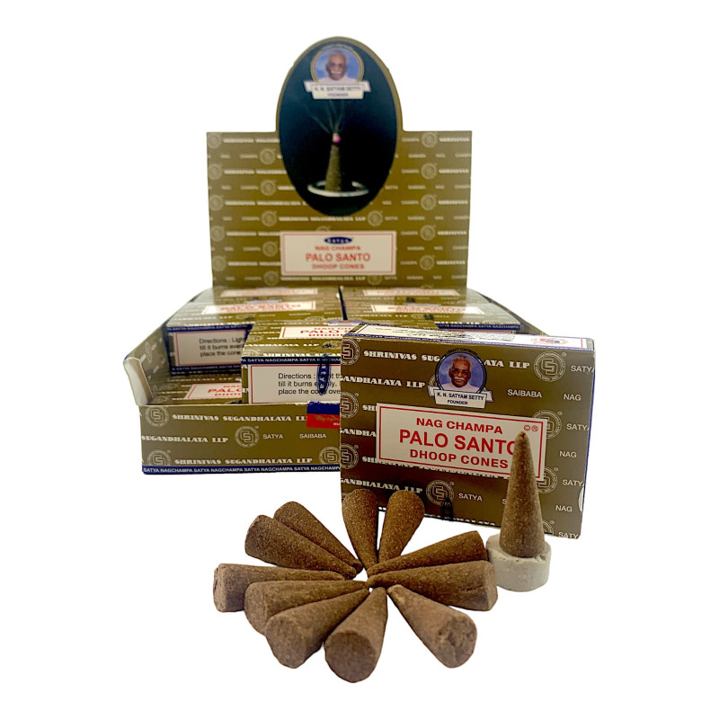 Арома-конуси пахощі Satya Masala Palo Santo Nag Champa Dhoop Cones