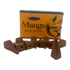 Арома-конуси backflow Satya Mango Dhoop Cones пахощі з ароматом манго