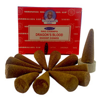 Пахощі арома-конуси Satya Dragon's Blood Nag Champa масала dhoop cones