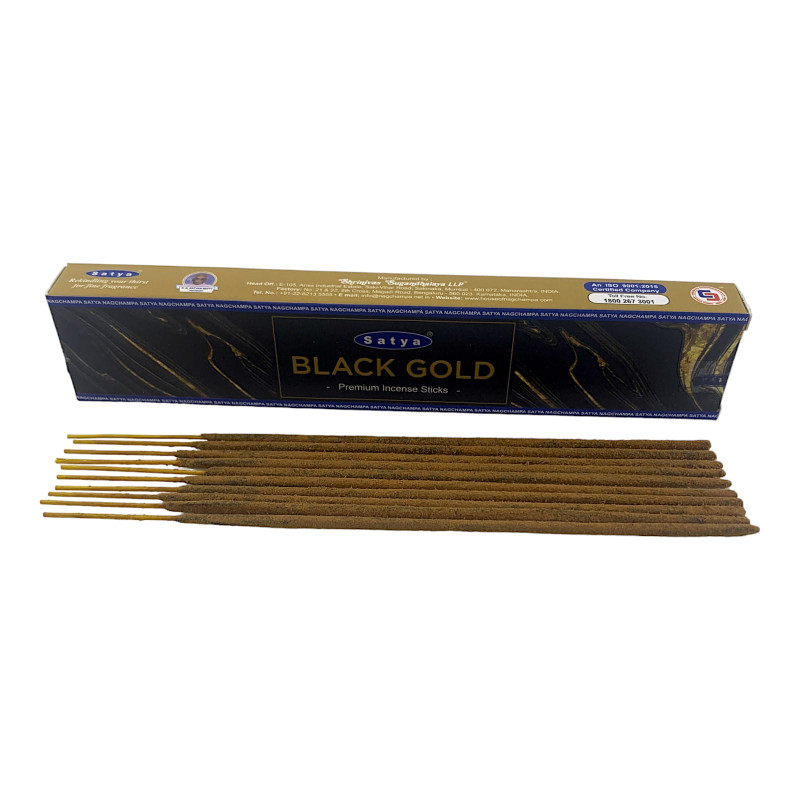 Пахощі пилкові Satya Black Gold Premium масала ароматичні палички Чорне Золото