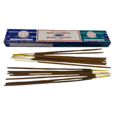 Пахощі масала Satya Nag Champa Money Matrix ароматичні палички пилкові