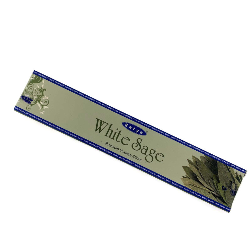 Ароматические палочки масала Satya White Sage Premium (Белый шалфей)