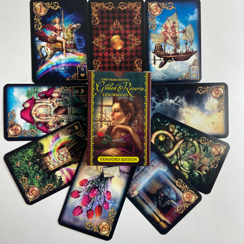 Карти Ленорман Gilded Reverie Lenormand Золоті мрії оракул колода