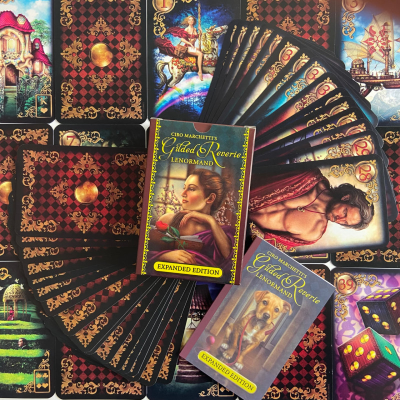 Карти Ленорман Gilded Reverie Lenormand Золоті мрії оракул колода