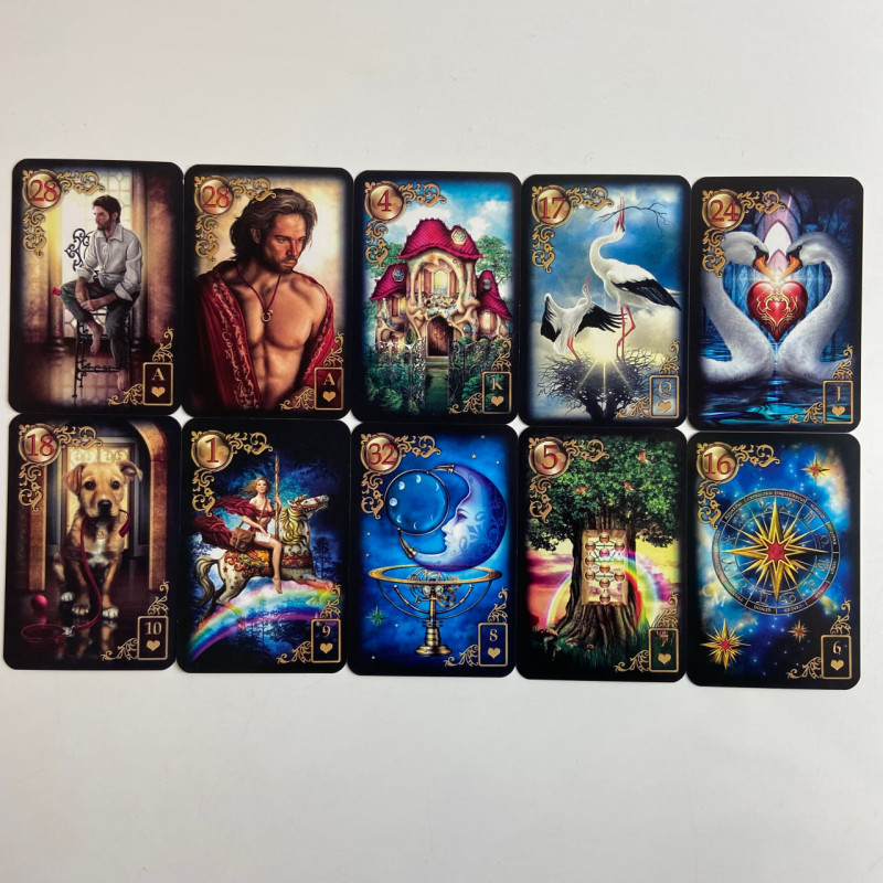 Карти Ленорман Gilded Reverie Lenormand Золоті мрії оракул колода