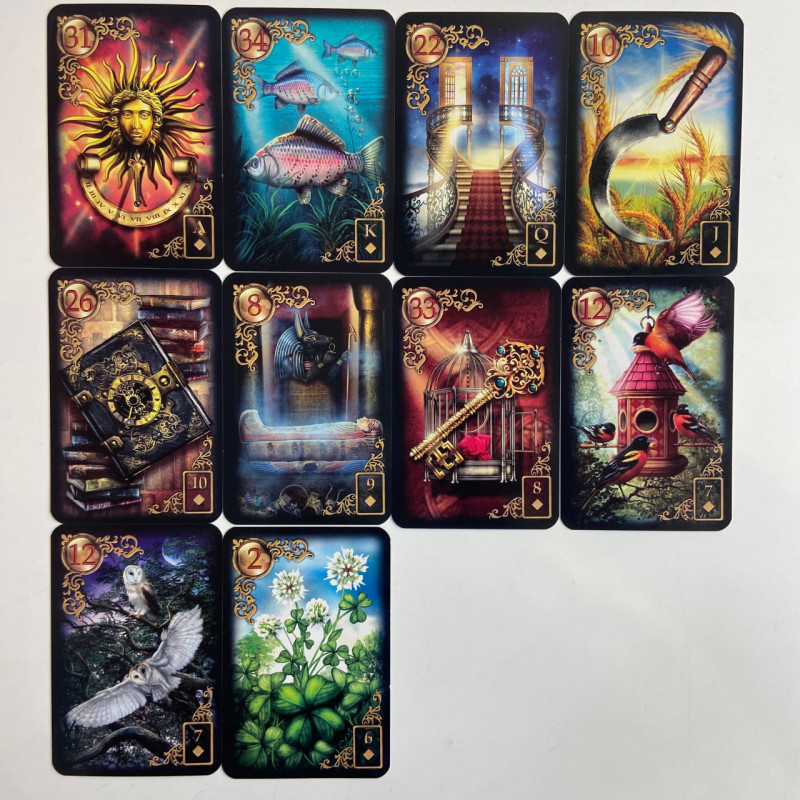 Карти Ленорман Gilded Reverie Lenormand Золоті мрії оракул колода