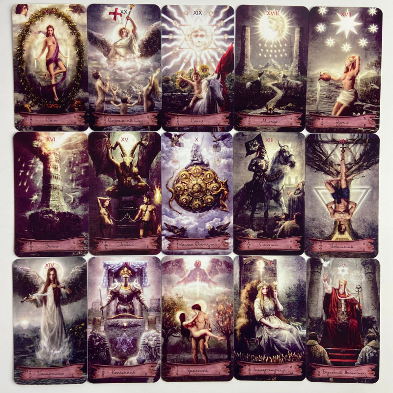 Карти Таро Небо і Земля Heaven & Earth Tarot українською версія колода