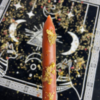 Жовта воскова свічка з цмином піщаним, 18 см – натуральний аромат і затишок у домі