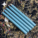 Макані Воскові Свічки Блакитні 18 см, 100% Натуральний Віск для Магії